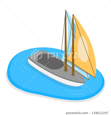 3D Isometric Flat Vector Illustration of Croatia National Symbols, Featuring Landmarks, Culture, And Nature Elements Of The Country. Item 1 138612207