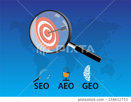 Strategies for improving online visibility. SEO, AEO, and GEO. 138612753