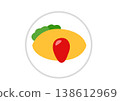 從上方俯視，看起來十分美味的煎蛋飯。 138612969