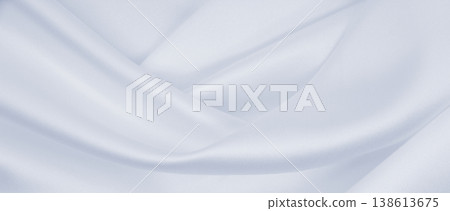 Smooth elegant grey silk or satin luxury cloth as wedding background. Luxurious background design 138613675