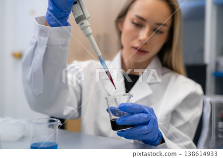 Performing accurate liquid transfer using a micropipette for sample preparation in a clinical research environment. 138614933