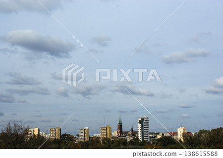 panorama of the eastern part of the city of Warsaw Poland panorama of the eastern part of the city of Warsaw Poland 138615588