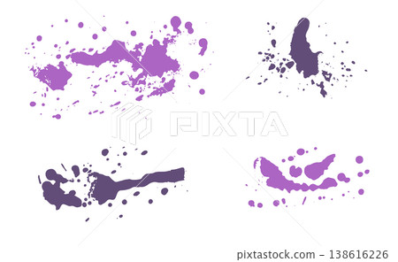 Bundle of abstract grunge spots and splatters vector illustration Bundle of abstract grunge spots and splatters vector illustration 138616226