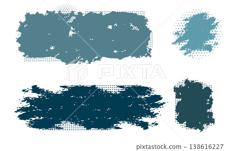 Set of abstract abstract blots vector illustration 138616227