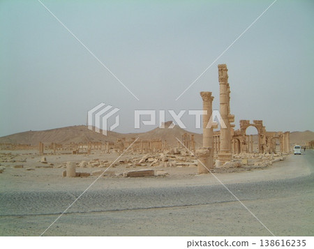敘利亞。如今已消失的帕爾米拉考古遺址。 138616235