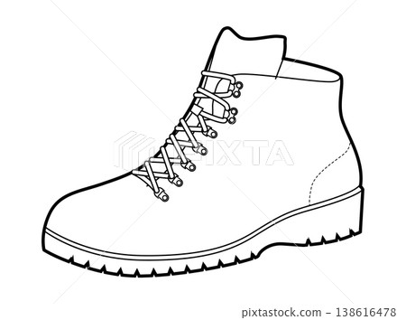 Light hiking boot women single line. Clean lace utility boot for weekend walk park trail and city commute. Technical Light hiking boot women single line. Clean lace utility boot for weekend walk park trail and city commute. Technical 138616478
