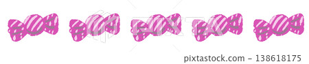 A line illustration of scattered purple candies as part of Halloween decorations. A line illustration of scattered purple candies as part of Halloween decorations. 138618175