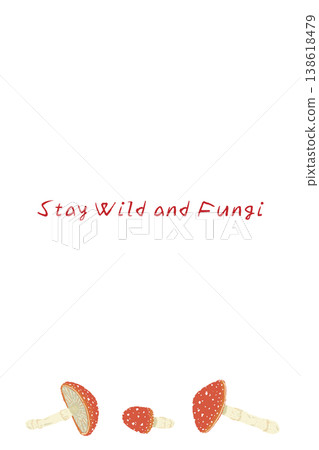 Vertical menu/card template featuring multiple Amanita muscaria mushrooms (lying on their sides). Vertical menu/card template featuring multiple Amanita muscaria mushrooms (lying on their sides). 138618479