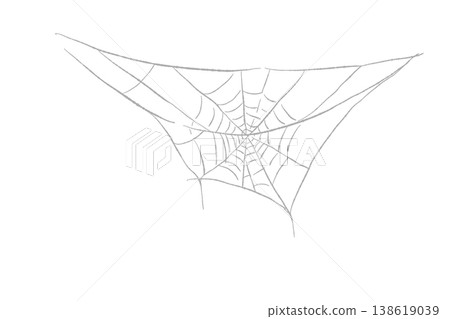 一幅裝飾性插圖,左上角只有蜘蛛網,非常適合萬聖節。 一幅裝飾性插圖,左上角只有蜘蛛網,非常適合萬聖節。 138619039