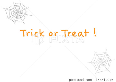 萬聖節「不給糖就搗蛋」文字,背景為斜向蜘蛛網(橫向顯示) 萬聖節「不給糖就搗蛋」文字,背景為斜向蜘蛛網(橫向顯示) 138619046