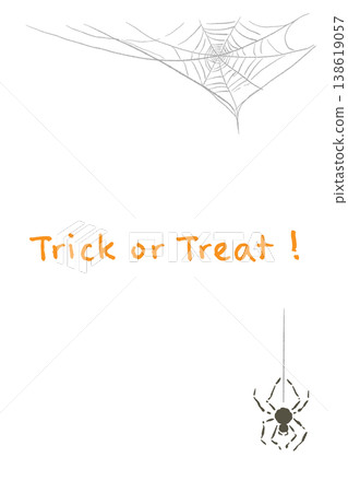 萬聖節「不給糖就搗蛋」字樣,右下角有一隻小蜘蛛(垂直背景圖) 萬聖節「不給糖就搗蛋」字樣,右下角有一隻小蜘蛛(垂直背景圖) 138619057