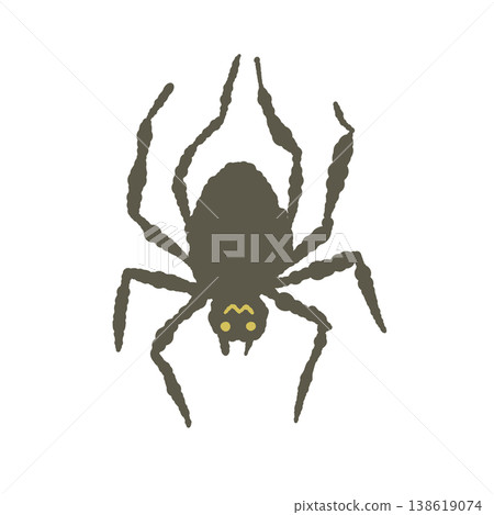 一幅詭異的、圓圓的黑色蜘蛛插圖,適合萬聖節。 一幅詭異的、圓圓的黑色蜘蛛插圖,適合萬聖節。 138619074