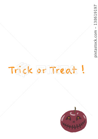 Apple with Face Vertical Message Card Template - Trick or Apple with Face Vertical Message Card Template - Trick or 138619197