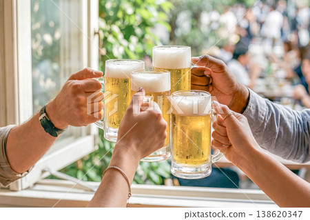 A beer toast A beer toast 138620347