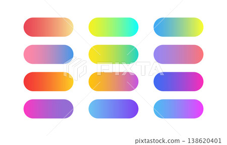 Gradient color palette set (color swatches for UI design) Gradient color palette set (color swatches for UI design) 138620401