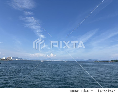 瀨戶內海上空的夏日天空 138621637