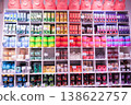 A store with many colorful items on shelves, including a pink pig 138622757