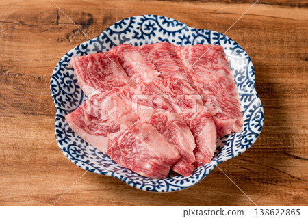 上等裙邊牛排：一道美味可口的高品質牛肉烤肉料理。 138622865