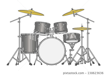 Drum set icon 138623636