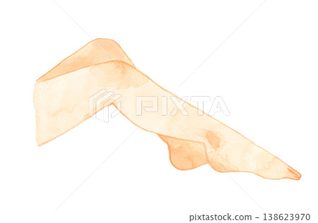 Young woman's bare feet - Hand-drawn watercolor illustration of human body parts. Young woman's bare feet - Hand-drawn watercolor illustration of human body parts. 138623970
