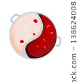 Simple illustration of a hot pot 138624008