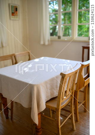 Table and chairs, window Table and chairs, window 138624115