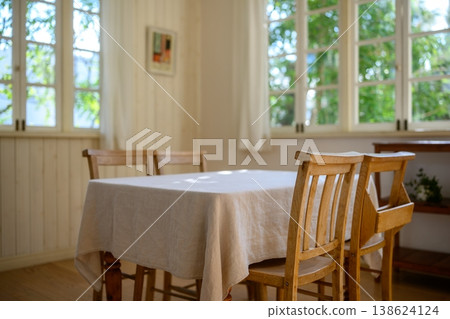 A bright dining table scene A bright dining table scene 138624124