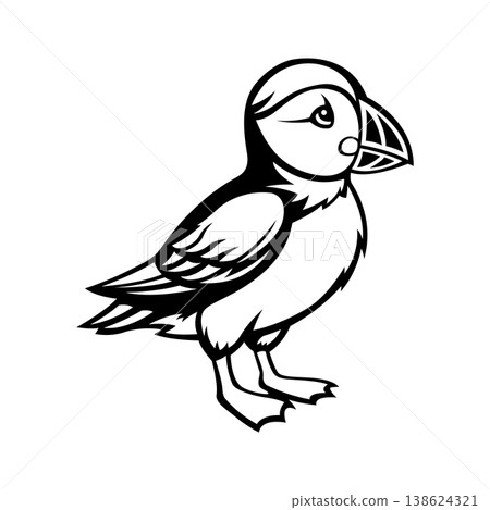 puffin bird mascot logo illustration vector design template modern style puffin bird mascot logo illustration vector design template modern style 138624321
