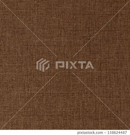 Dark brown linen fabric cloth texture background, seamless pattern of natural textile. 138624487