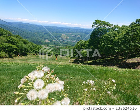 A refreshing landscape of lush green plateaus and sprawling mountain ranges. A refreshing landscape of lush green plateaus and sprawling mountain ranges. 138624510