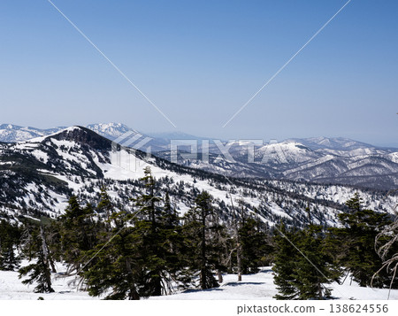A series of snow-covered mountains A series of snow-covered mountains 138624556