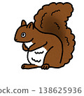 Illustration of simple squirrel 138625936