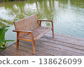 Riverside lounge chairs with a garden-like atmosphere. 138626099