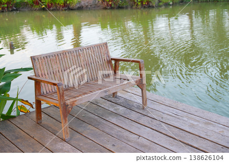 Riverside lounge chairs with a garden-like atmosphere. Riverside lounge chairs with a garden-like atmosphere. 138626104