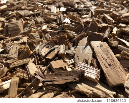 Wood chips on the Togake Trail in Okutama Wood chips on the Togake Trail in Okutama 138626813