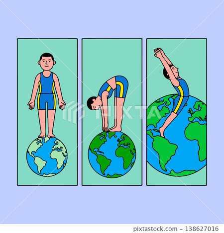 Yoga Poses on Earth 138627016