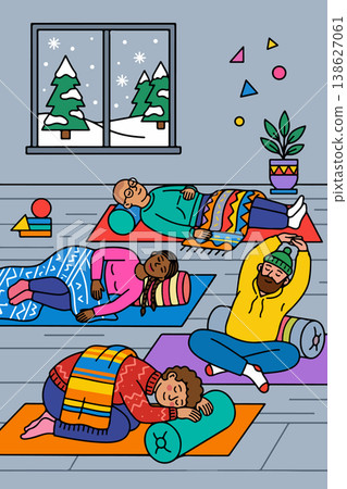 Winter Yoga Class Winter Yoga Class 138627061