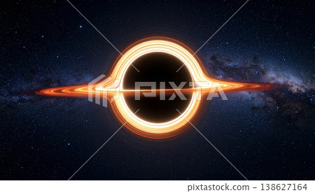 [人工智慧產生的圖像] 太空世界：重力透鏡效應使天體看起來像不明飛行物。 138627164