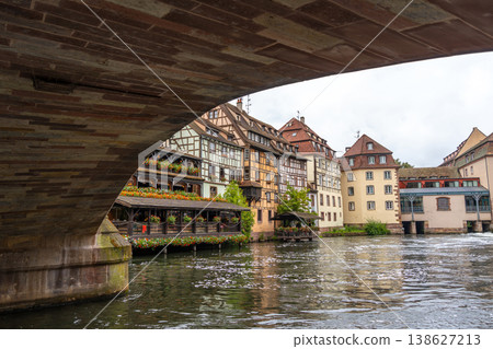 Traditional restaurant on the riverside in Petite France, Strasbourg 138627213