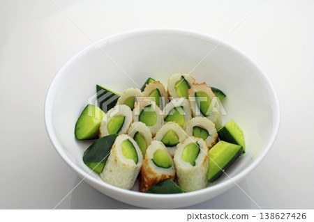 Chikuwa and cucumber Chikuwa and cucumber 138627426