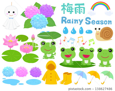 雨季的插圖集 雨季的插圖集 138627486
