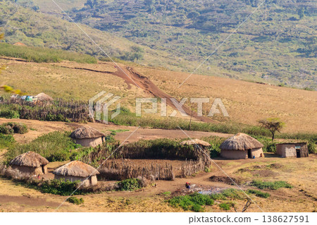 Traditional Maasai village in Tanzania, East Africa Traditional Maasai village in Tanzania, East Africa 138627591