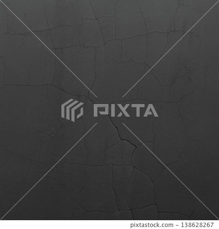 A square background image of a charcoal-colored concrete wall with vertical and diagonal cracks. 138628267