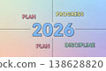 Year 2026 plan progress discipline reminder, concept for future success and personal growth strategy 138628820