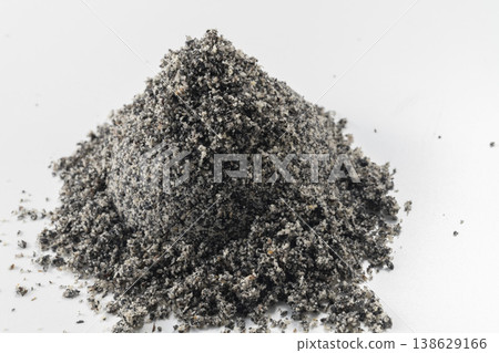 A pile of gray powder A pile of gray powder 138629166