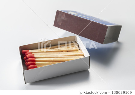 Image of opening and closing a matchbox 138629169