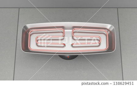 Electric infrared bathroom heater Electric infrared bathroom heater 138629451