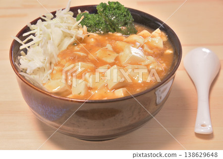 Today's (again) national dish: Mapo Donburi (rice bowl with tofu). 138629648