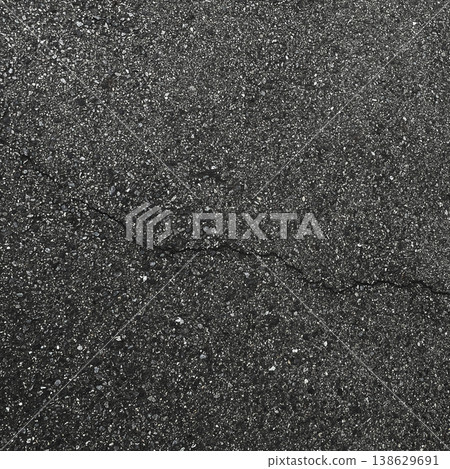 Square background image of black and gray asphalt with diagonal cracks (Image 1) Square background image of black and gray asphalt with diagonal cracks (Image 1) 138629691