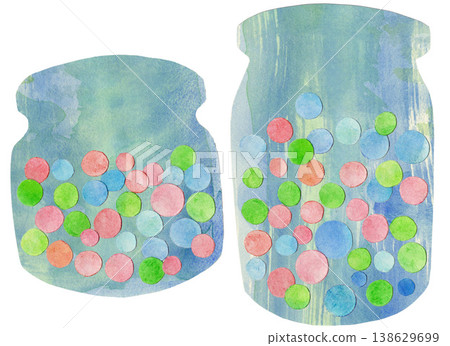 Colorful candies in a glass container Colorful candies in a glass container 138629699